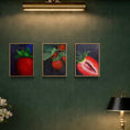 Load image into Gallery viewer, Strawberry Trio | Original Acrylic Painting Set