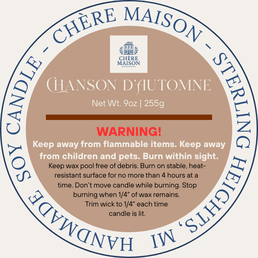 Chanson D'Automne - Song of Autumn-Chère Maison