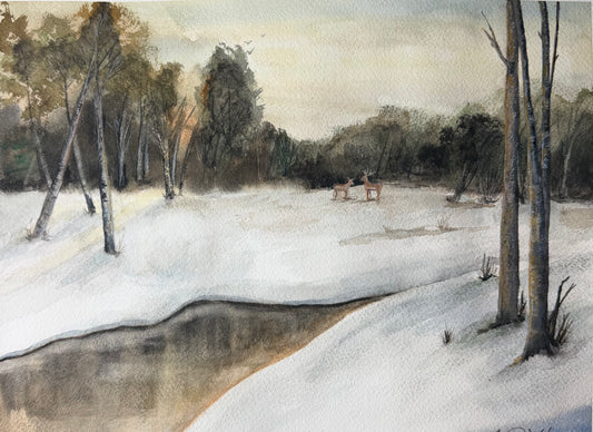 Winter Woods Art Print