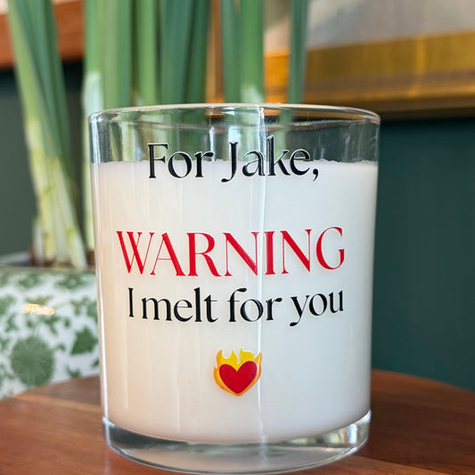 Customized Candle (Perfect for Valentine's Day!)