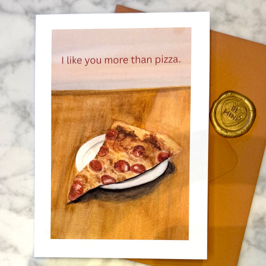 Greeting Card - Pizza