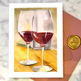Load image into Gallery viewer, Greeting Card - Wine Glasses
