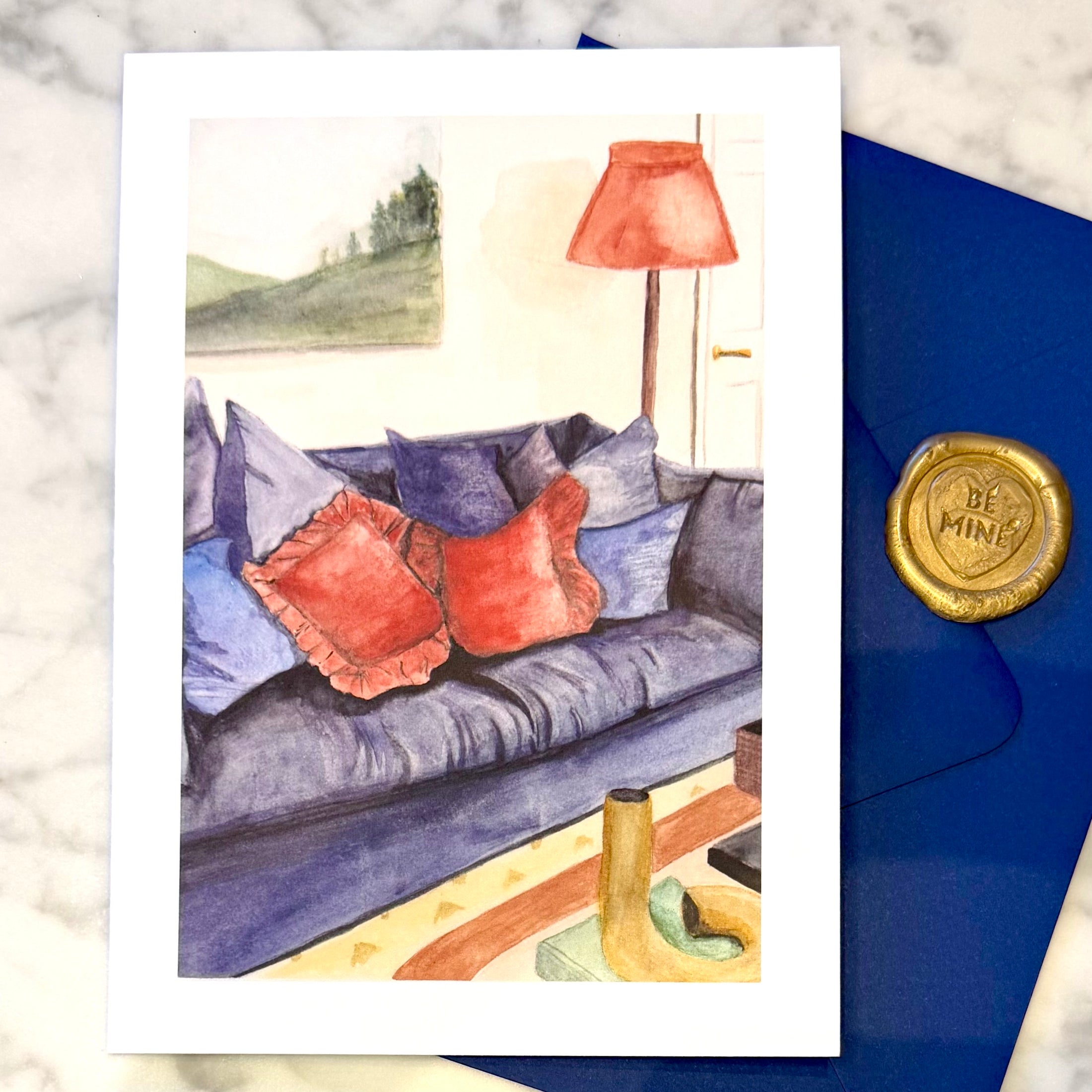 Greeting Card - Sofa
