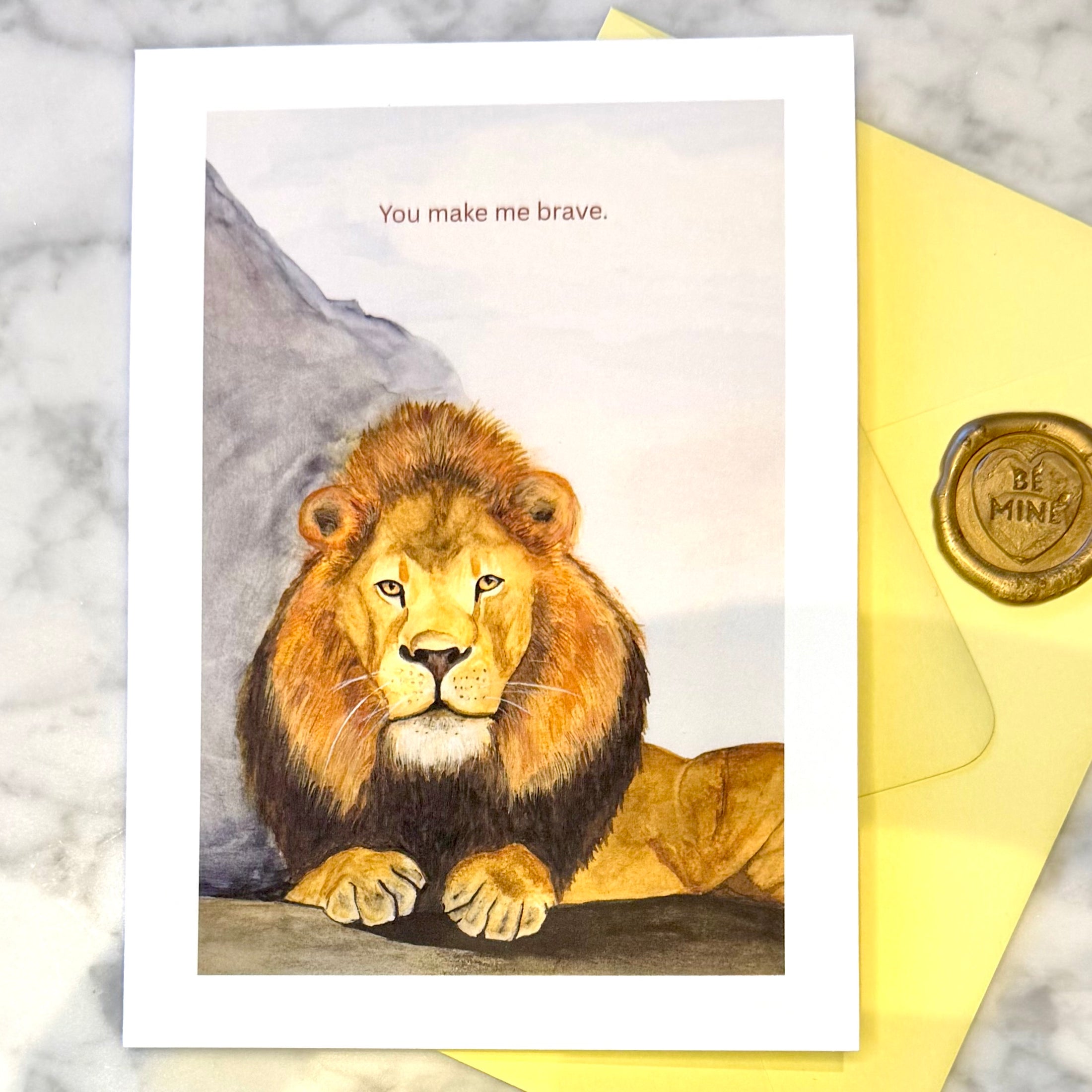 Greeting Card - Lion