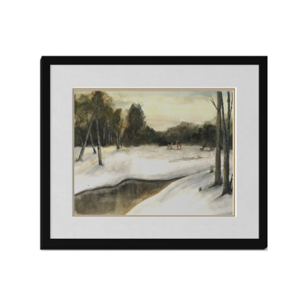Winter Woods Art Print