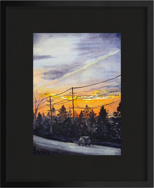 Five O'Clock - Original Watercolor by Traci Reed Mitchell