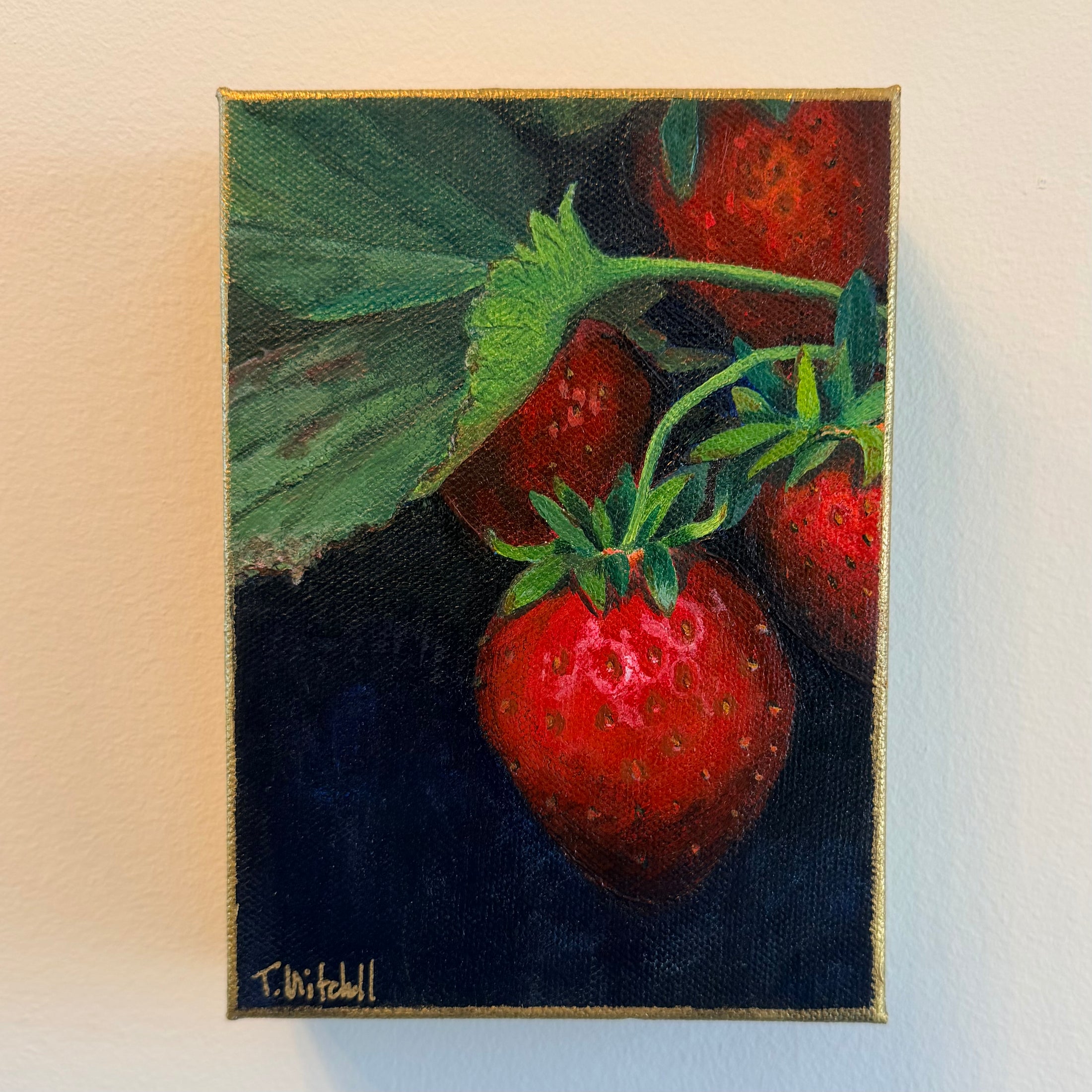 Strawberry Trio | Original Acrylic Painting Set